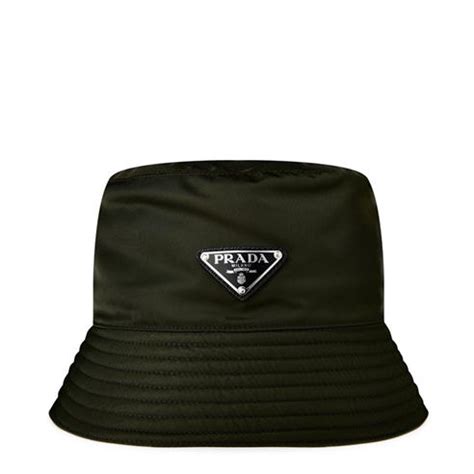 prada beanie green|Prada black bucket hat.